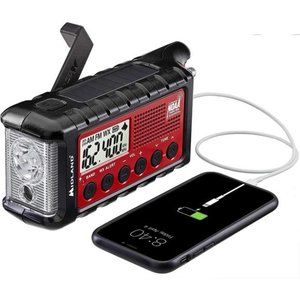 ER310, Emergency Crank Weather AM/FM Radio - Multiple Power Sources, SOS Light